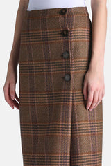 FANNY PURE WOOL TARTAN SKIRT