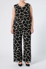 FARO PRINTED GEORGETTE TROUSERS