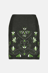 FERALDA EMBROIDERED MINI SKIRT