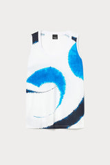 FETTA BLUE TIE DYE JERSEY TANK TOP