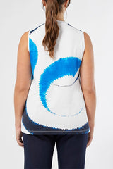 FETTA BLUE TIE DYE JERSEY TANK TOP