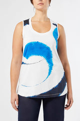 FETTA BLUE TIE DYE JERSEY TANK TOP