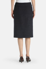 FIABESCO BUTTONS MIDI SKIRT