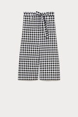 FINIRE BLACK SEERSUCKER TROUSERS