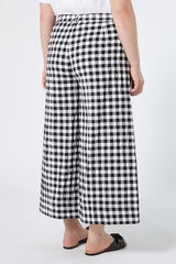 FINIRE BLACK SEERSUCKER TROUSERS