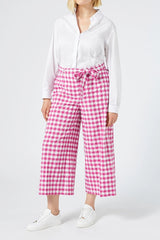 FINIRE PINK SEERSUCKER TROUSERS