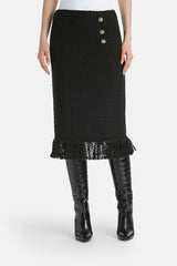 FIOCINA BOUCLÉ MIDI SKIRT