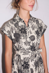 CORALIE PRINTED LONG DRESS