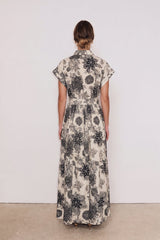 CORALIE PRINTED LONG DRESS