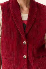 VUELA BERRY CORDUROY VEST