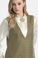 GIORNI PRINCE OF WALES MINI DRESS