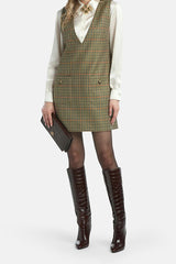 GIORNI PRINCE OF WALES MINI DRESS