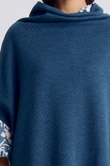 GLOIRE86 MERINO WOOL PONCHO