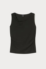 GONG BLACK SLEEVELESS TOP
