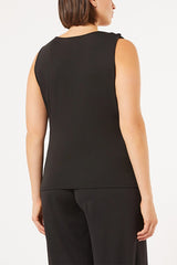 GONG BLACK SLEEVELESS TOP