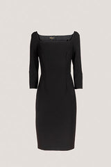 GRAMMO BLACK SHEATH DRESS