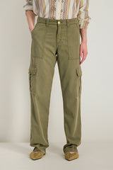 AYNA EMBROIDERED CARGO TROUSERS