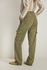 AYNA EMBROIDERED CARGO TROUSERS
