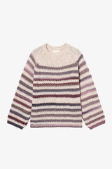 JONAE STRIPED CREW NECK SWEATER