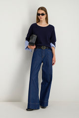 LITA MERINO WOOL CREW NECK SWEATER