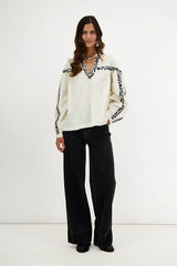 KIRA LONG SLEEVE EMBROIDERED TUNIC