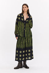 RUSTY GREEN PRINTED SHIRT