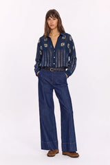 RUSTY INDIGO PRINTED SHIRT
