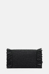 ILI BLACK FRINGED CLUTCH - FASHION SHOW