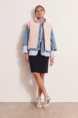 ILOMENE1927 MERINO WOOL KNEE LENGTH SKIRT