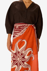 VAGUE ORANGE 100 SCARF