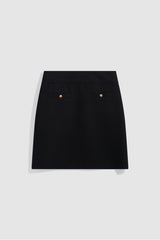 THEA GOLDEN BUTTONS SHORT SKIRT