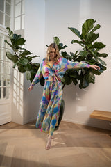 SIENNA TURQUOISE PAINTS SKIRT