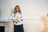 BIANCA FLORAL COTTON SWEATER