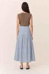 JOYAU STRIPED SKIRT