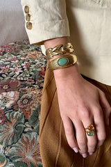 AMMONITE DOUBLE SPIKE BANGLE