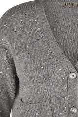 GREY KNIT CARDIGAN