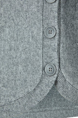 GREY LONG SLEEVE KNIT SWEATER