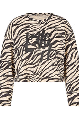ZEBRA PRINT LONG SLEEVE SHIRT