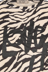 ZEBRA PRINT LONG SLEEVE SHIRT