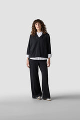 BLACK LONG SLEEVE HOODIE