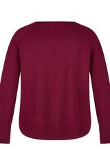 RED LONG SLEEVE SWEATER