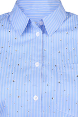 LIGHT BLUE LONG SLEEVES BUTTON UP SHIRT