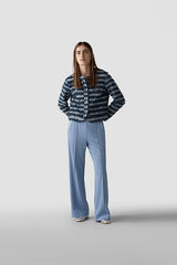 BLUE WHITE STRIPED JACKET