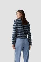 BLUE WHITE STRIPED JACKET