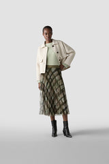 WHITE TEXTURED JACKET