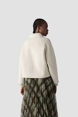 WHITE TEXTURED JACKET