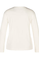 WHITE GRAPHIC PRINT LONG SLEEVE SHIRT