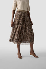 LEOPARD PRINT SKIRT
