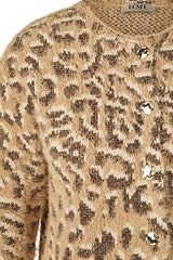 LEOPARD PRINT BUTTON UP CARDIGAN