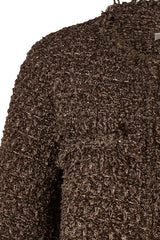 BROWN TEXTURED JACKET